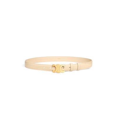 CELINE MEDIUM 25MM TRIOMPHE BELT IN TAURILLON LEATHER 45AK93A01.02EZ